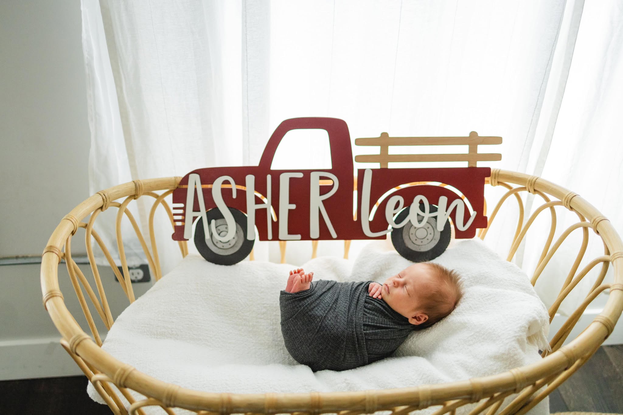Baby Crib Sign - Truck