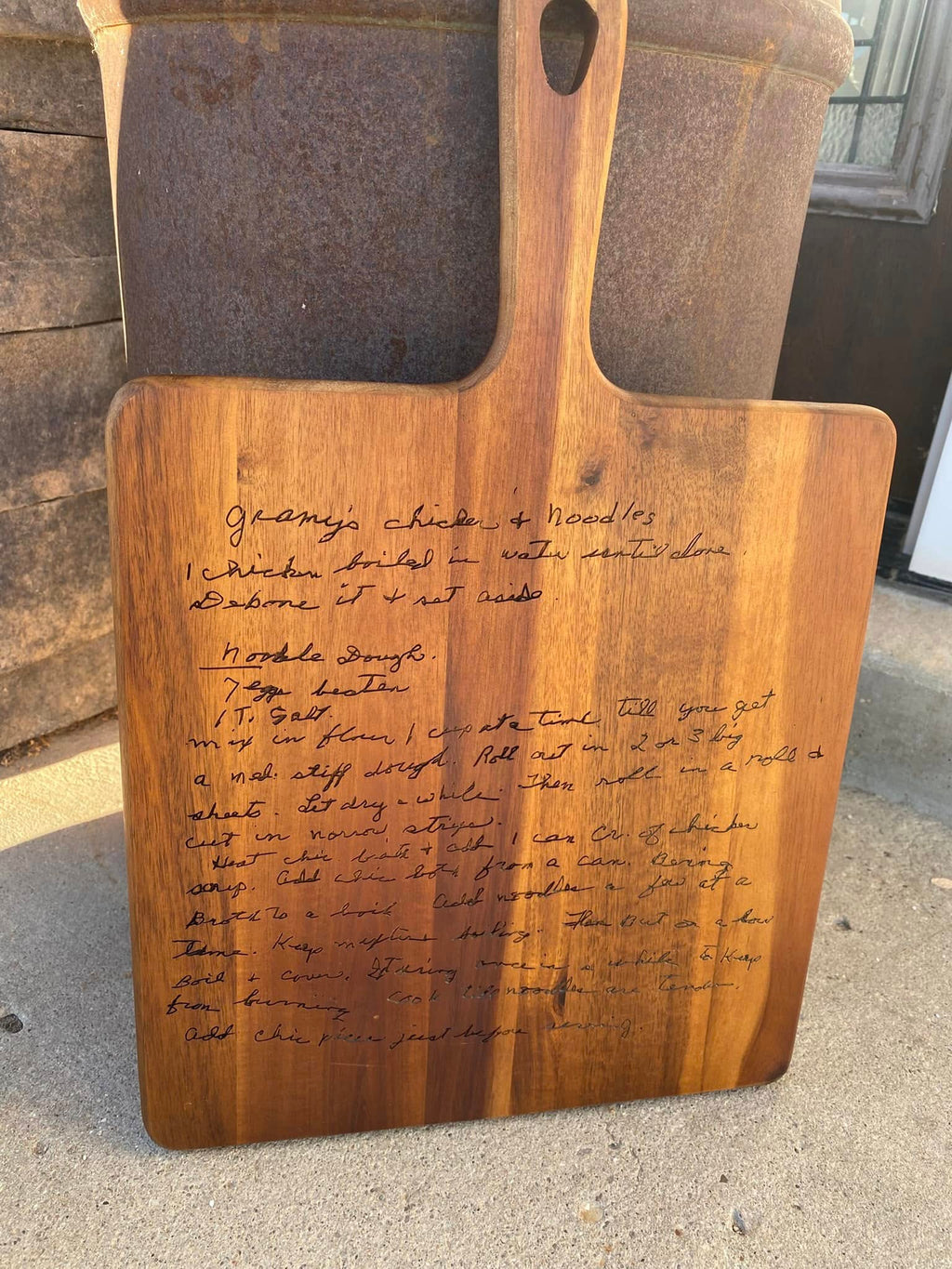 Custom Recipe Cutting Board