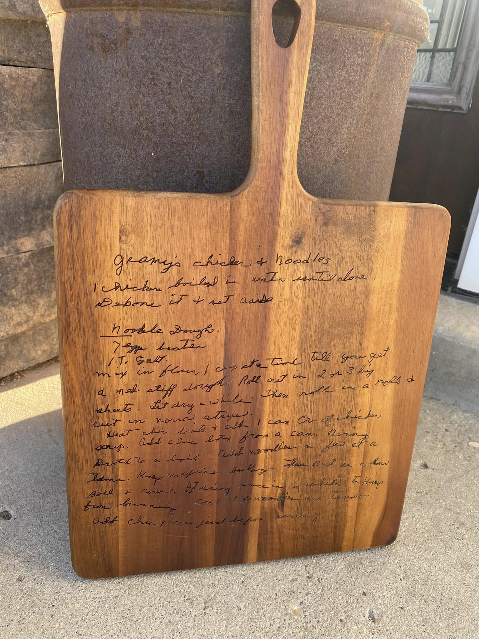 Custom Recipe Cutting Board