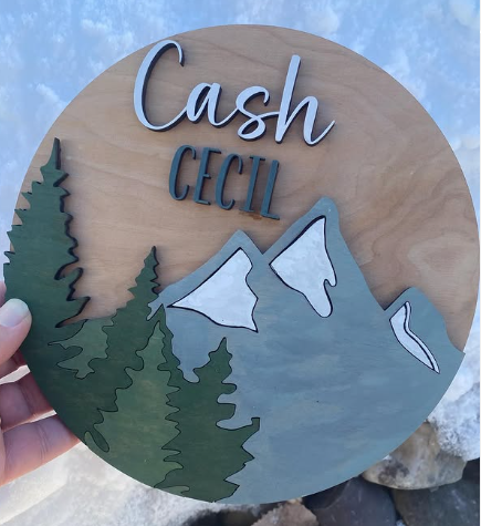 Wilderness Nursery/Crib Sign