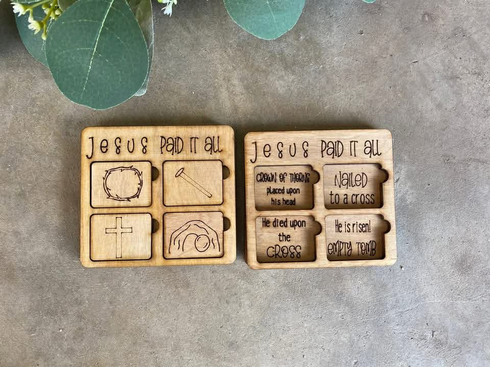 Easter Puzzle - Jesus Paid All