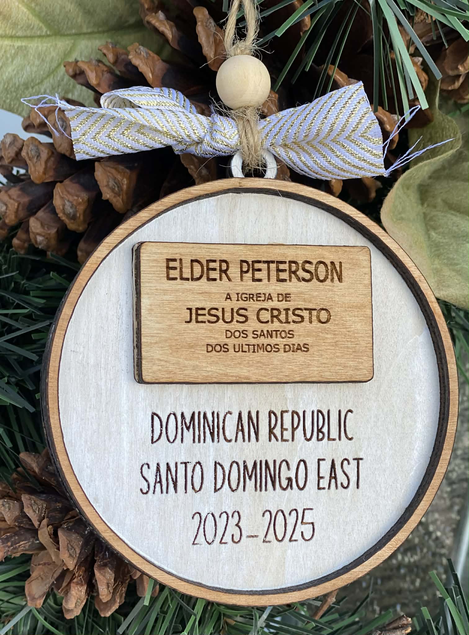 Missionary Name Tag Ornament