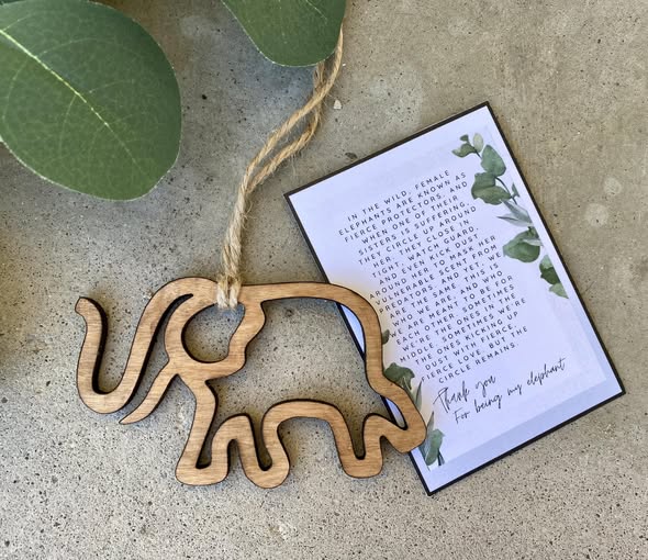 Sisterhood-Elephant Ornament