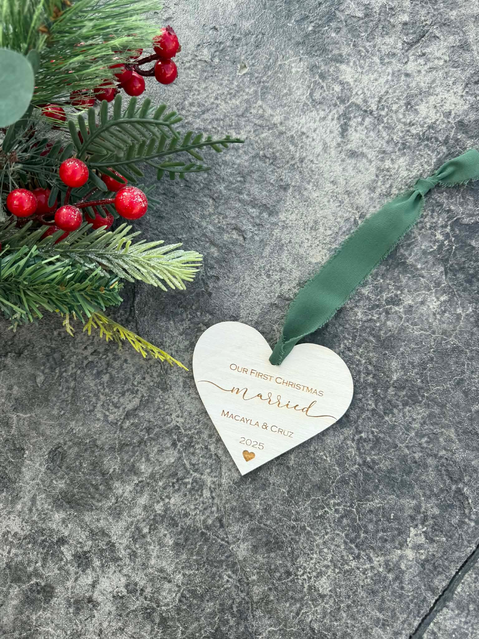 First Christmas Married