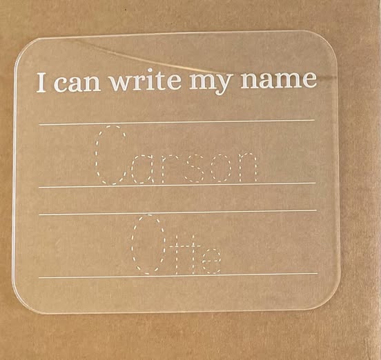 I Can Write My Name