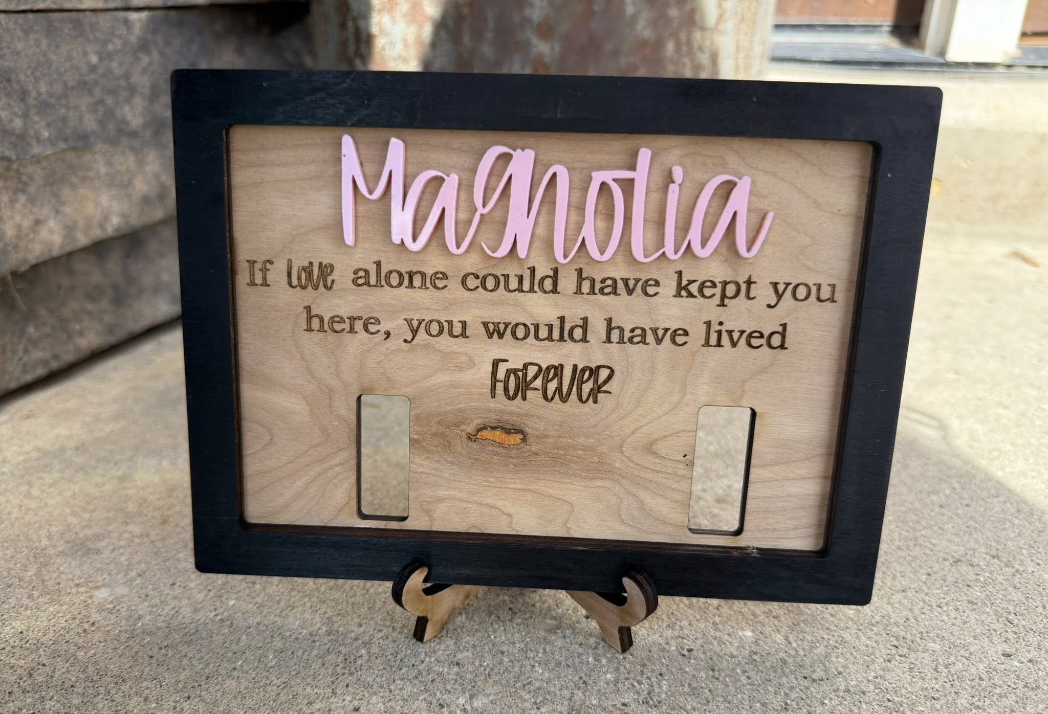 Dog Collar Memorial Sign