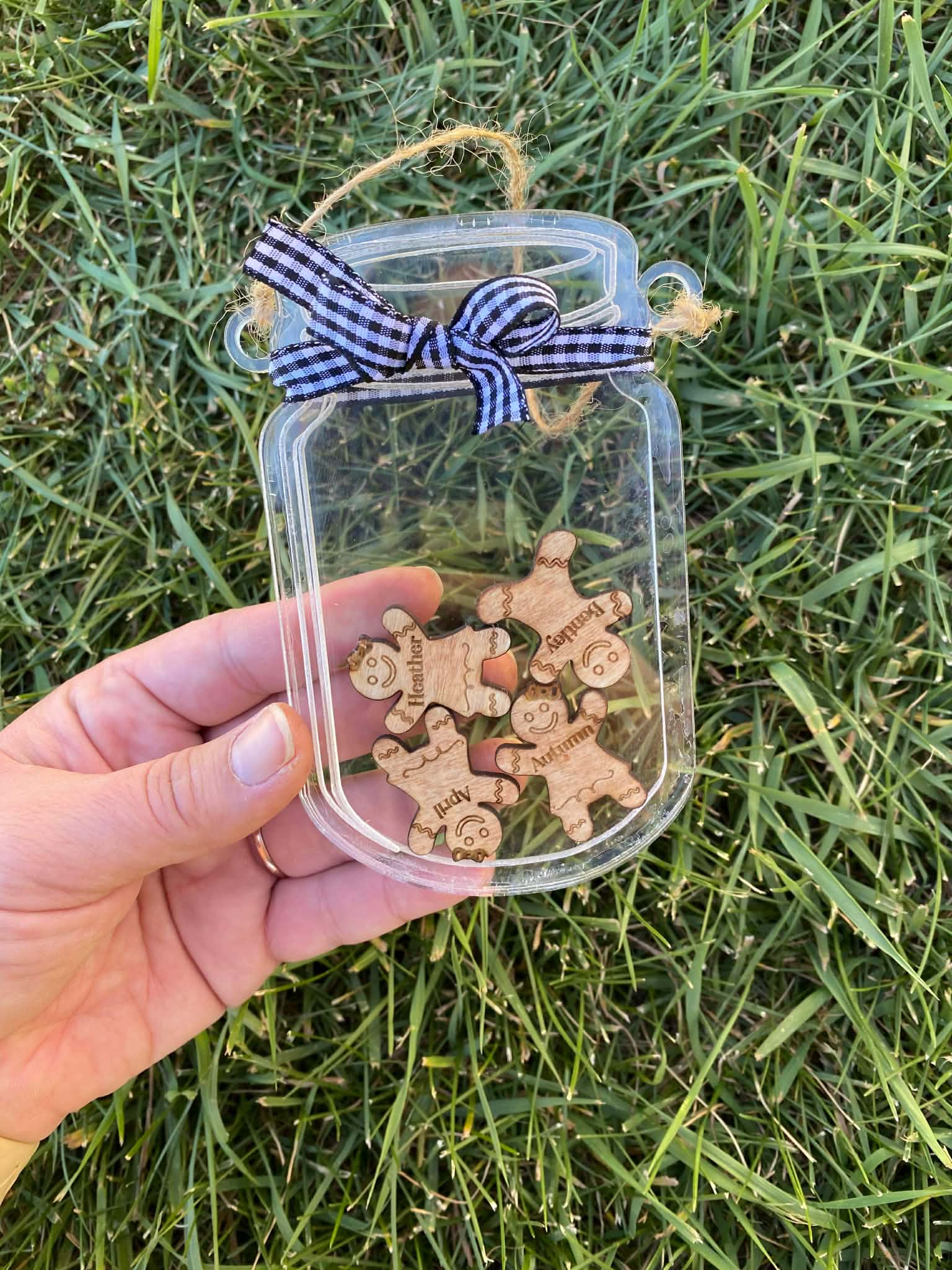 Mason Jar Gingerbread Ornament