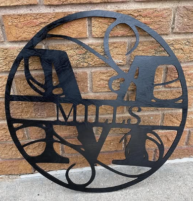 Custom Monogram Sign