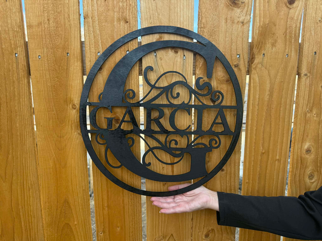 Custom Monogram Sign