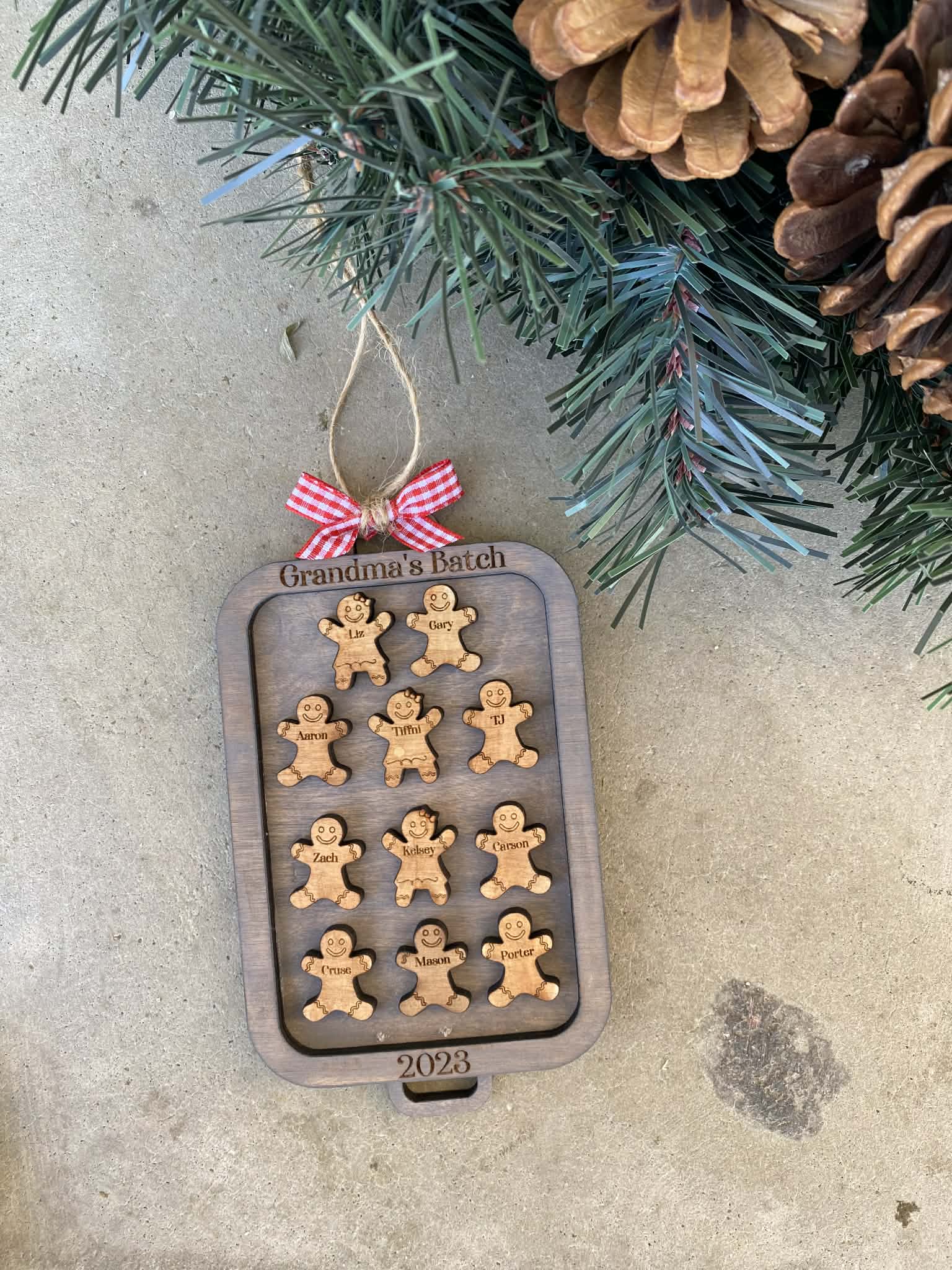Grandma's Batch of Gingerbread People Ornament