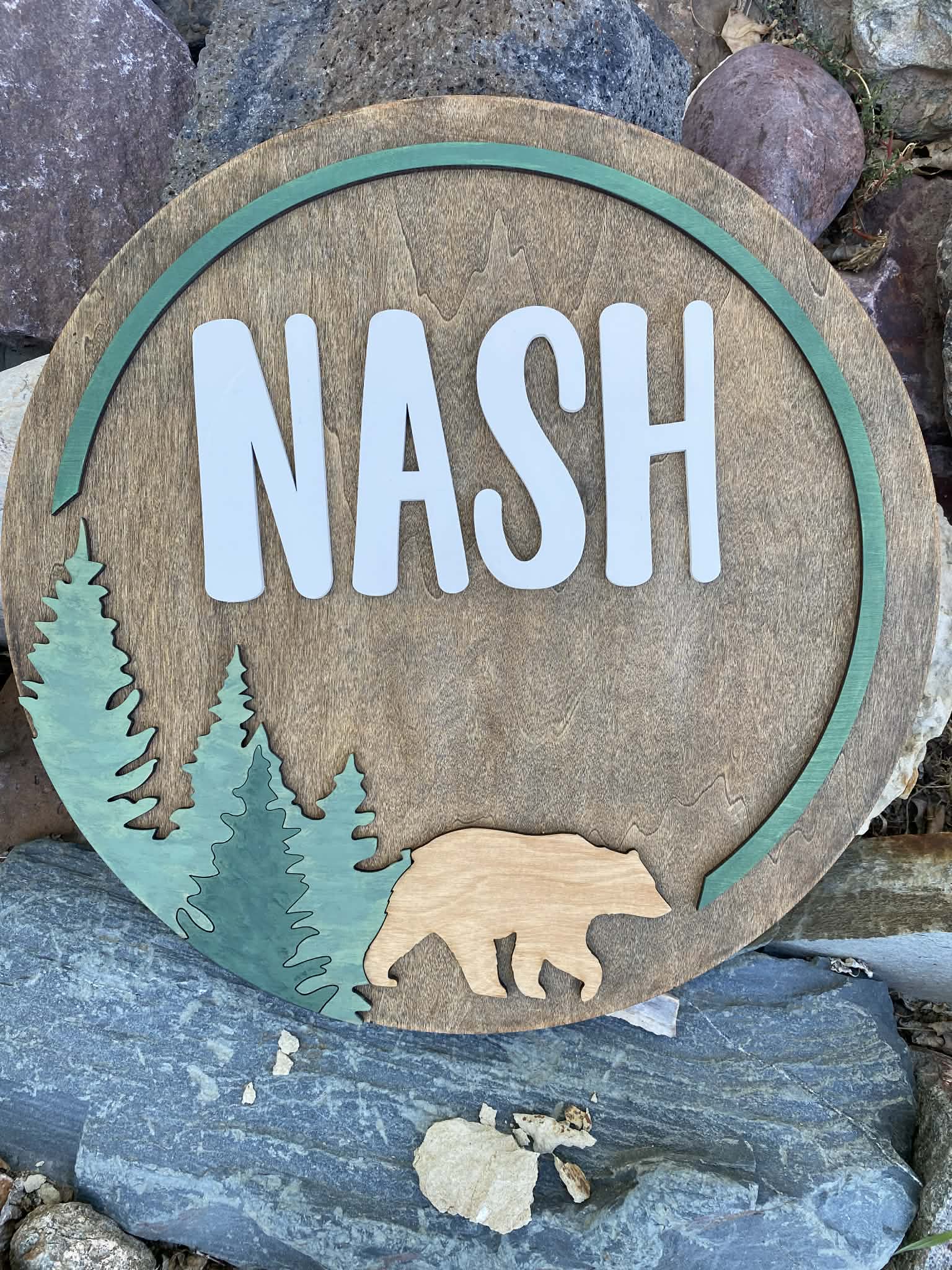 Wilderness Bear Nursery Sign