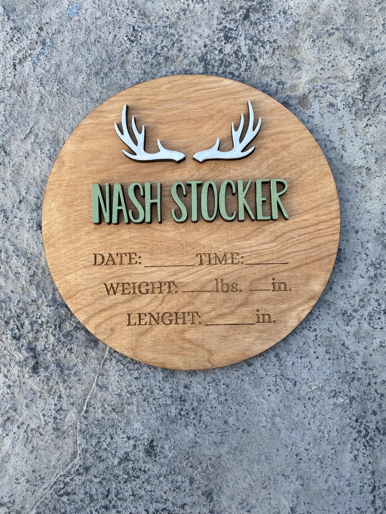 Welcome Baby Crib Sign - Deer Theme