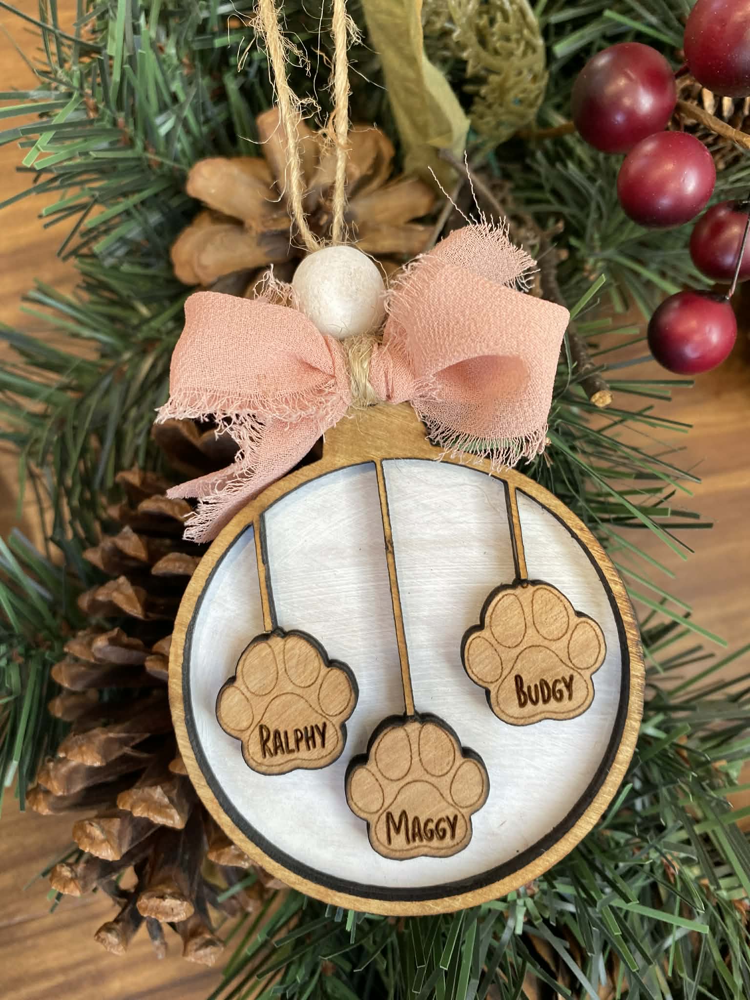 Paw Print Ornament