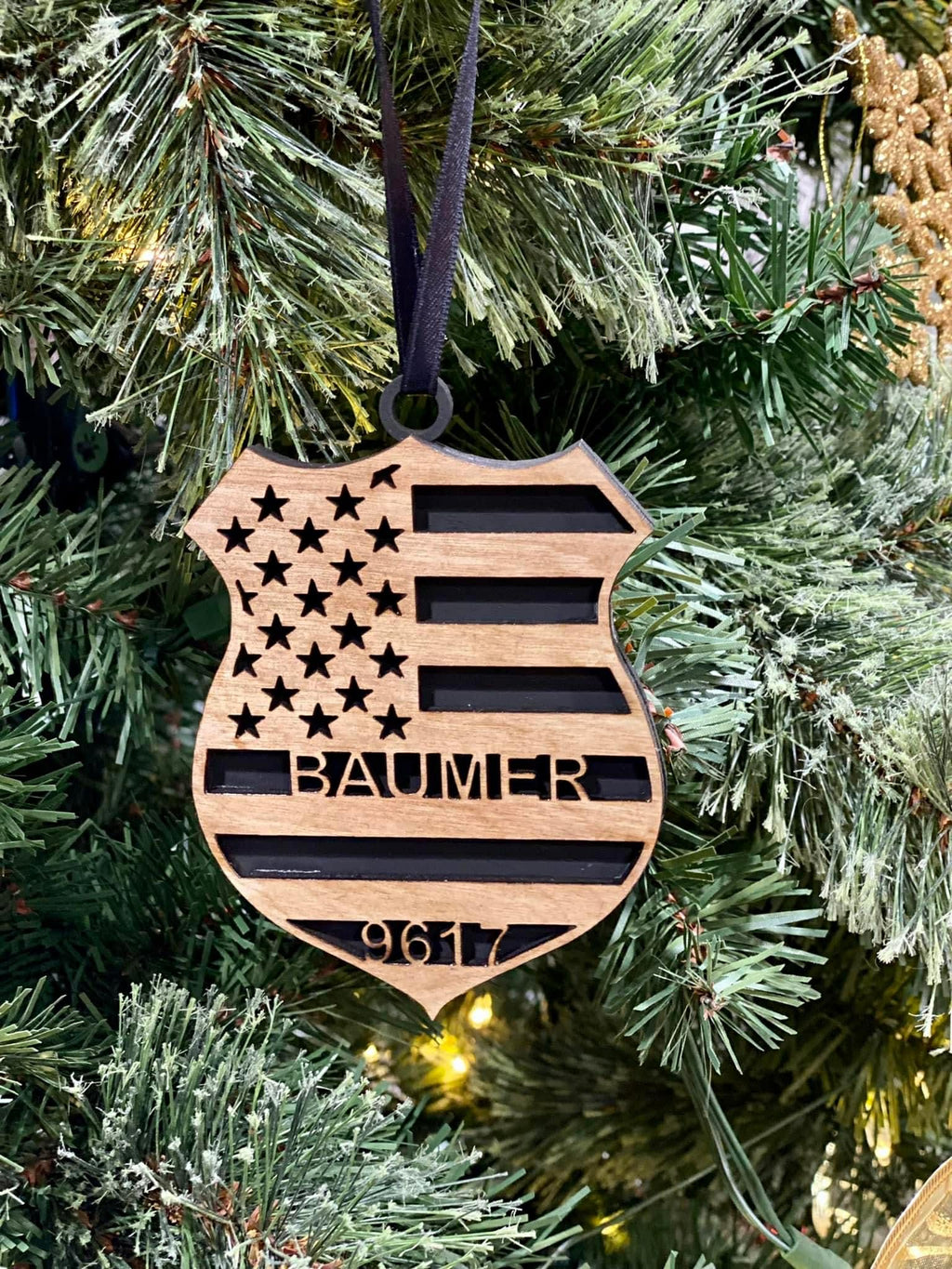 Police Badge custom Ornament