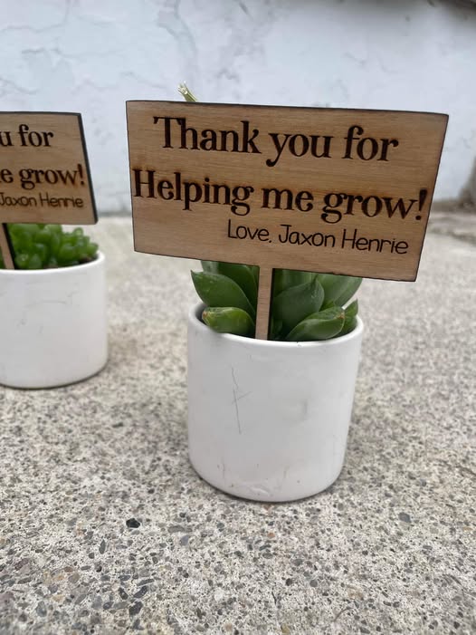 Thank you planter Tag