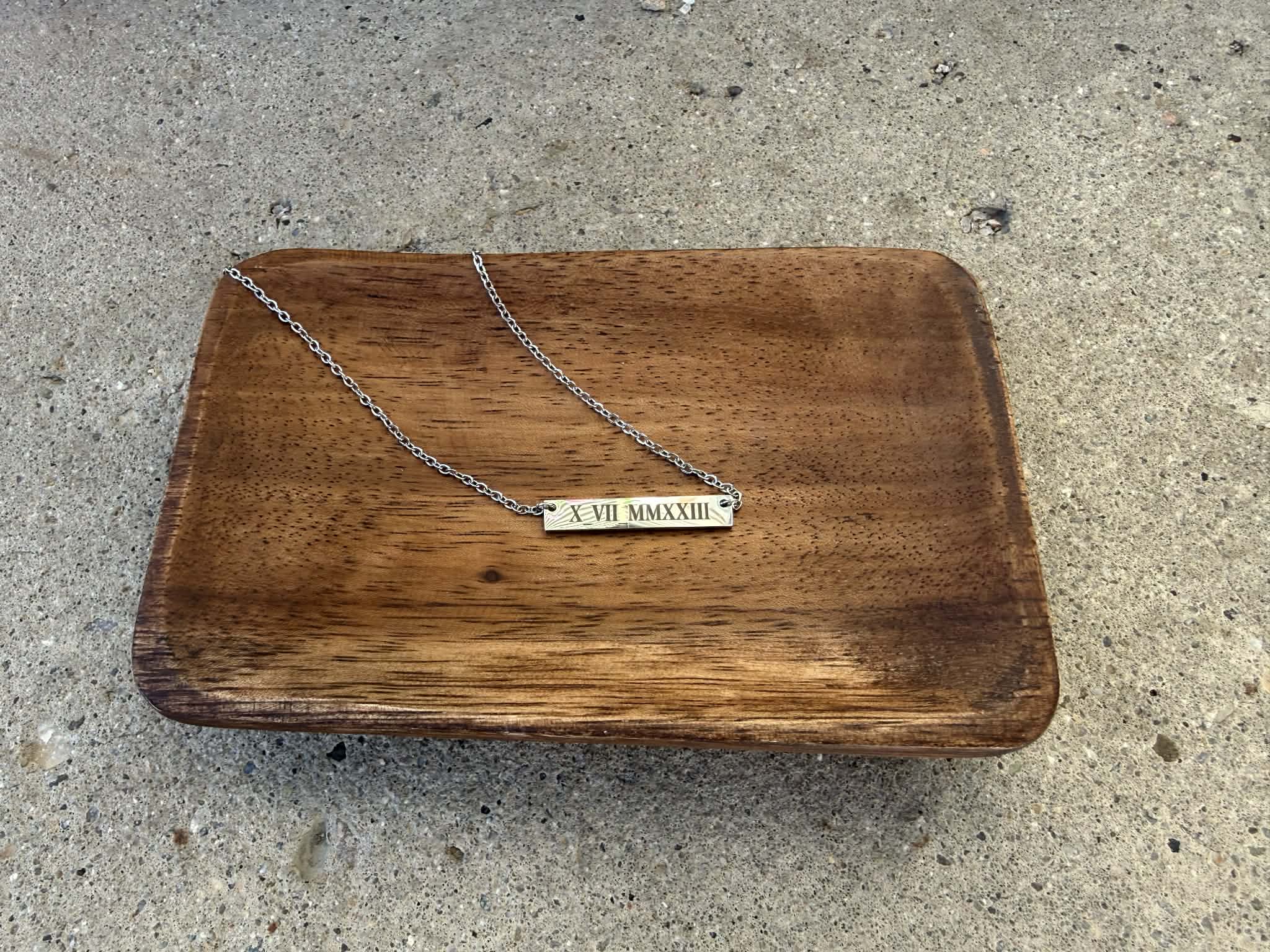 Wedding Date Necklace