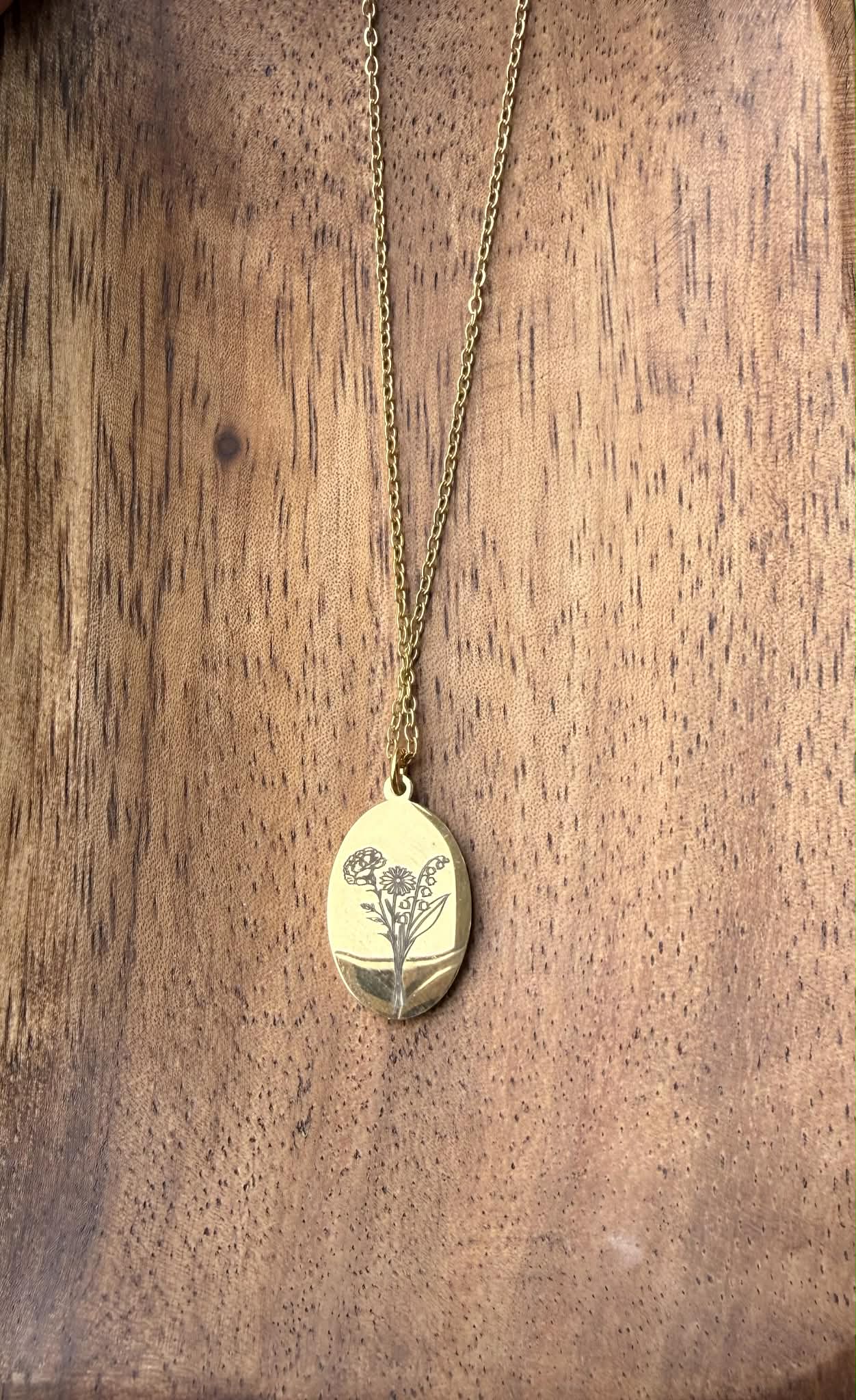 Birth Flower Necklace